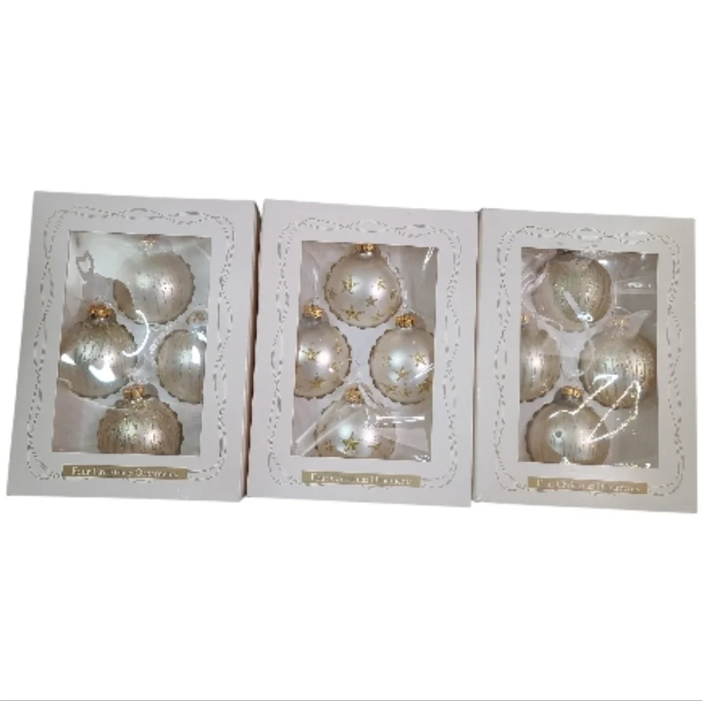 Vintage lot of 3 Dayton Hudson Elegant Holiday Ornaments